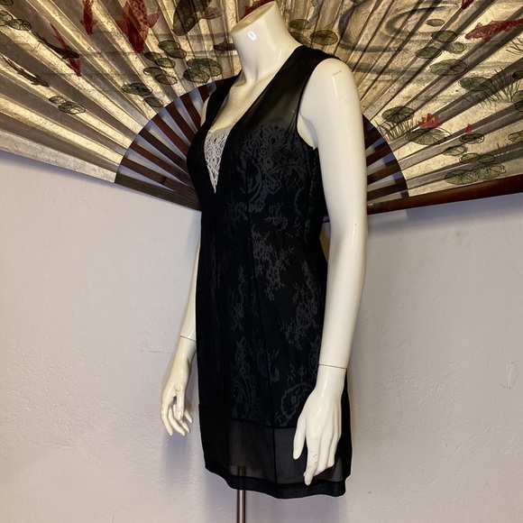 Robert Rodriguez Black Dress w Lace, 4 - Picture 3 of 7